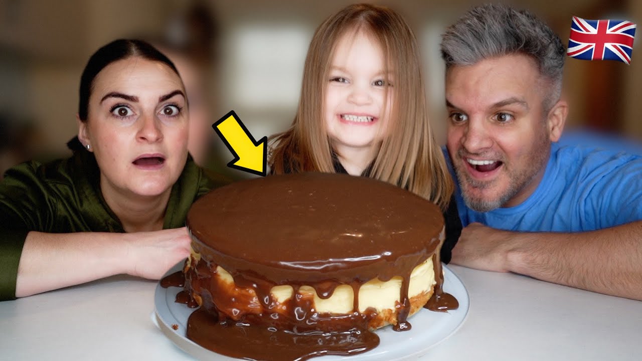 Brits Try [BOSTON CREAM PIE] for the first time! *Heads Blown* !!!