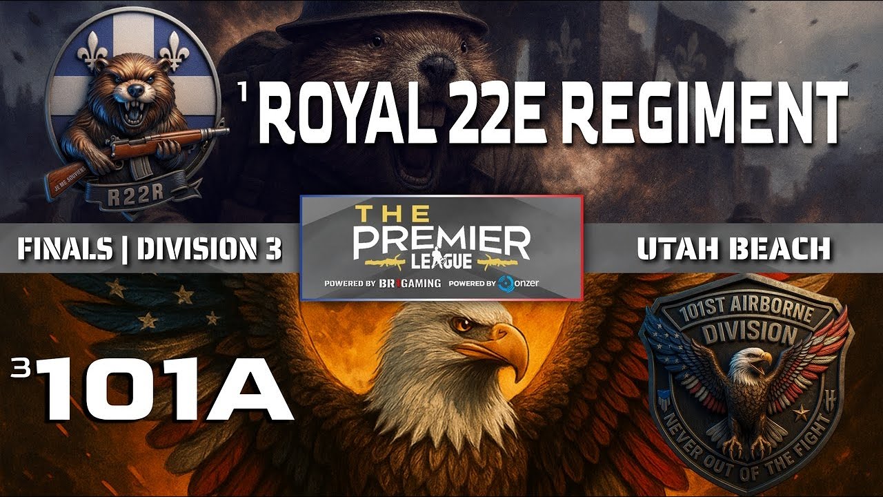 Hell Let Loose Division 3 Championship - R22R vs 101A - The Premier League Utah Beach WN4