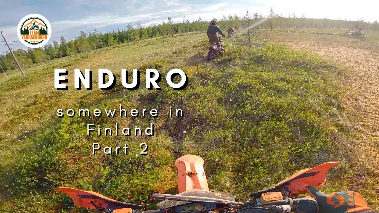 Enduro ride in Finland