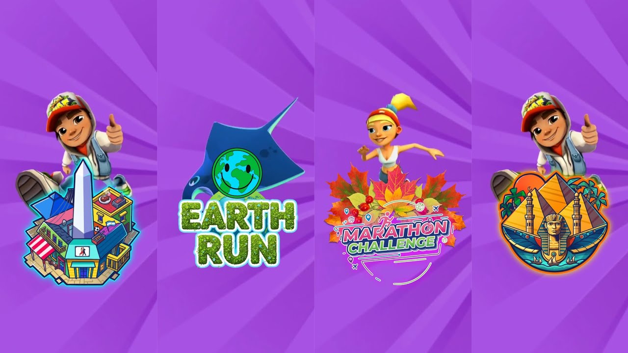 Subway Surfers - 4 Different Marathon Challenge in 4 Different Cities of Subway Surfers 2025/2024