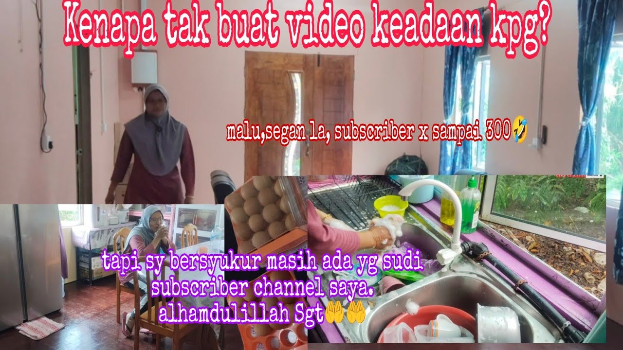 SURIRUMAH‼️MALU NAK BUAT VIDEO DILUAR RUMAH,TAKUT ORANG TANYA SUB BERAPA❓🥴😄