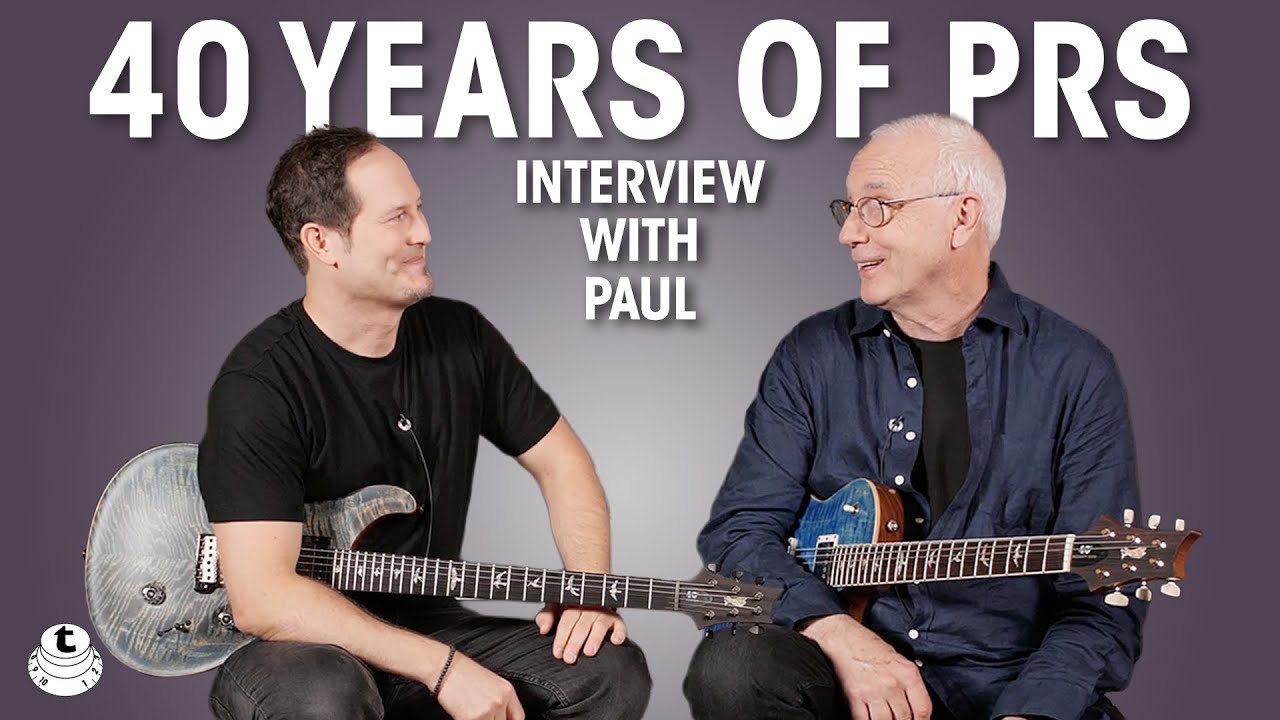 Paul Reed Smith talking about 40 Years of PRS, Nailing Vintage Guitar Sounds and more