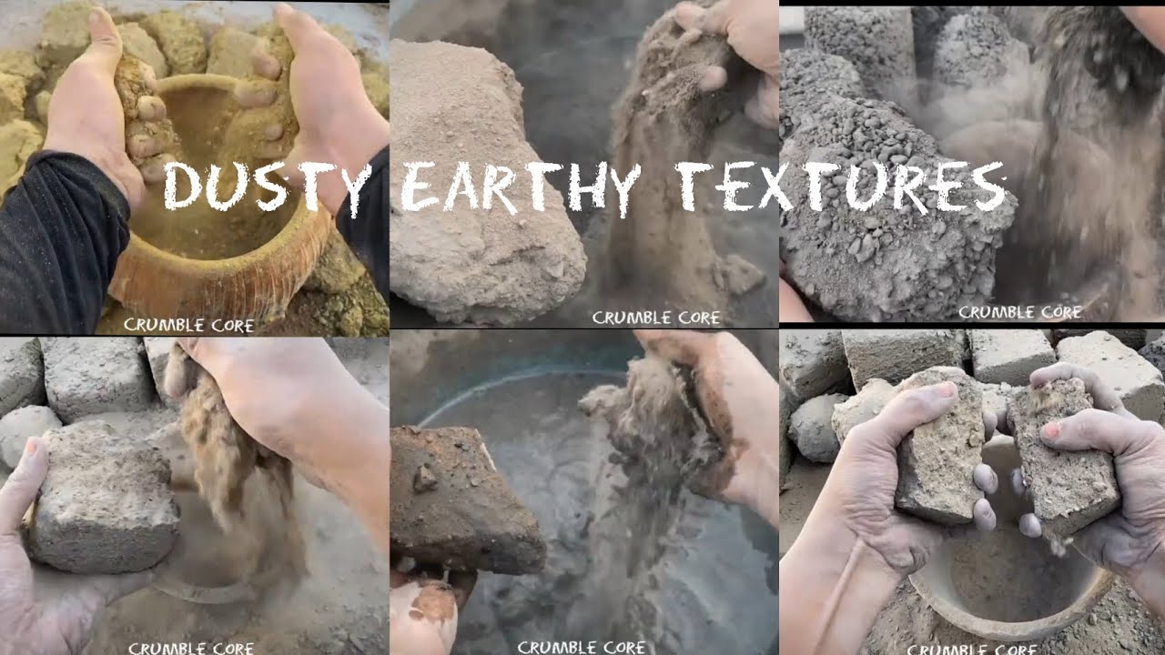 Full Dusty Earthy Textures Crumbling ASMR 😍 Must Watch ✨ Subscribe 🌸