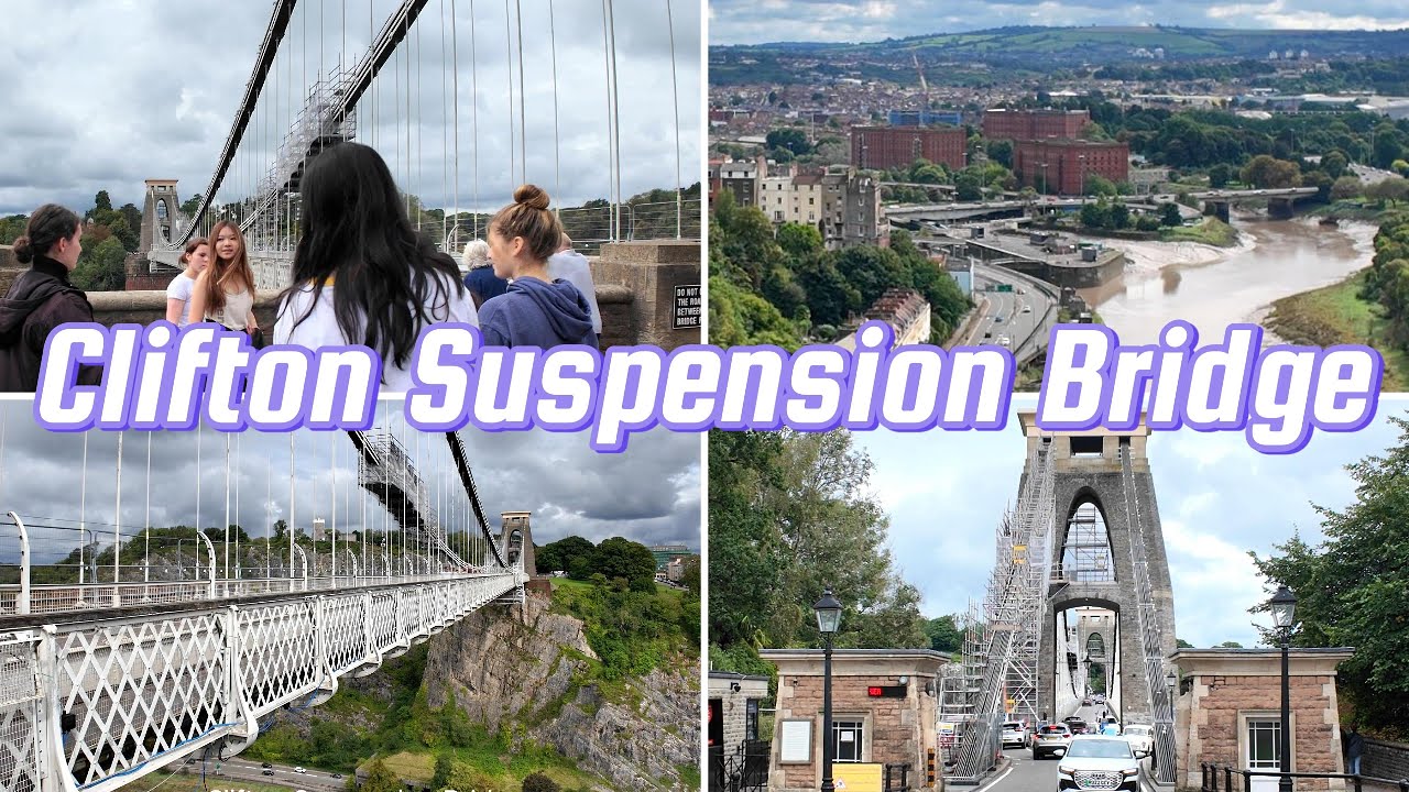 Iconic & Most Scenic Clifton Suspension Bridge River Avon Bristol South West England UK