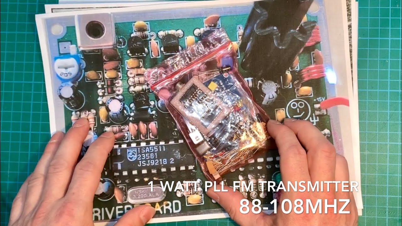 - PLL 1 Watt FM Transmitter Kit Build 87.5-108Mhz -