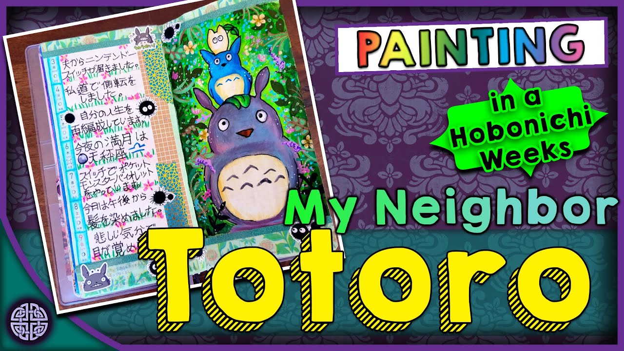 Painting My Neighbor Totoro in my Hobonichi Weeks!