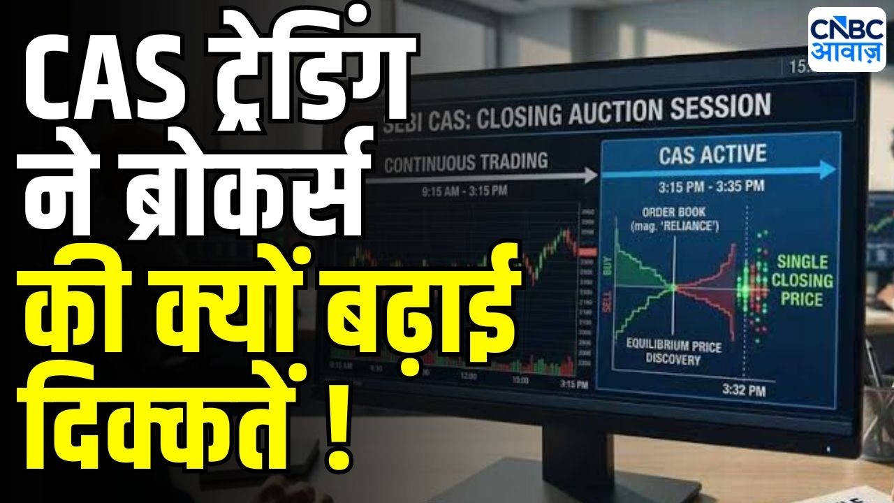 CAS Trading Impact On Brokers : CAS ने बढ़ाई ब्रोकर्स की मुश्किलें |  Closing Auction Session | FIIs