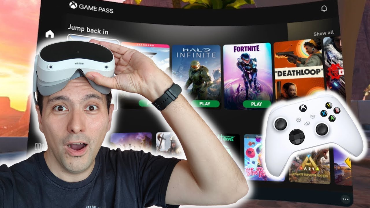 XBOX GAME PASS НА PICO 4 — играйте во все свои игры для Xbox на огромном виртуальном экране на Pi...