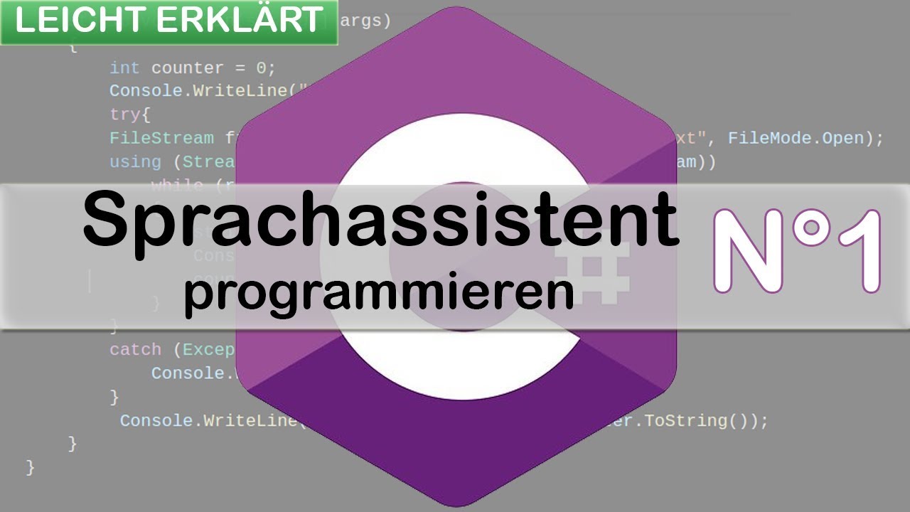 Sprachassistent programmieren | Wo fang ich an? | C# - #1