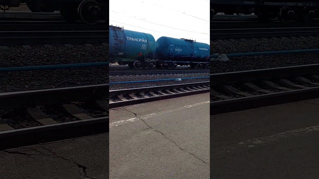 2эс6-344 и эд4мк-0152 встречаются на станции любинский #мжд #2эс6 #эд4мк  #железнаядорога #train