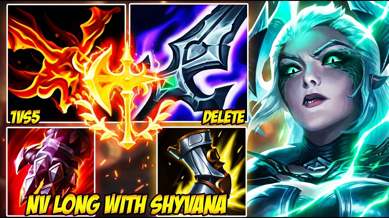 WILD RIFT CHINA NV LONG WITH SHYVANA - ULT ALL IN WITH BLADE OF THE RUINED KING
