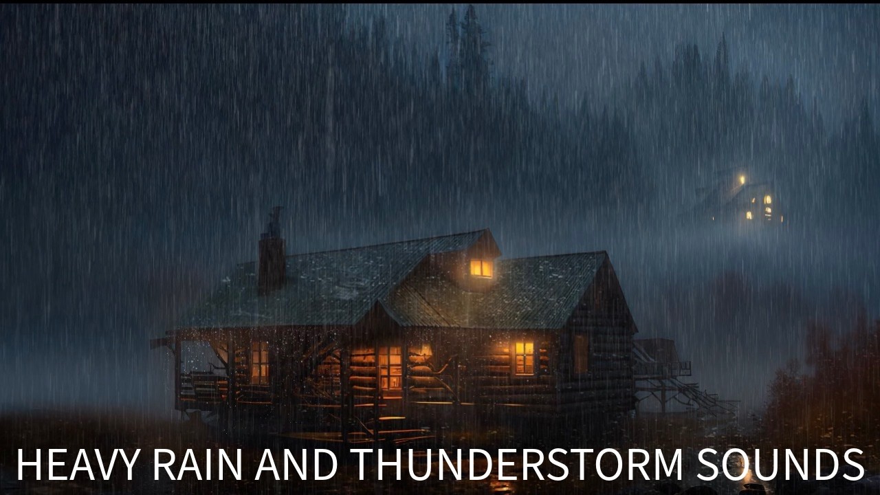 Heavy Rain & Thunderstorm Sounds for Sleep (10 Hours) 🌧️ Deep Sleep, Study & Focus | White Noise Bay