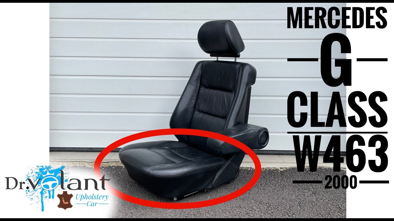 MERCEDES G class w463 2000 seat cover removal front seat