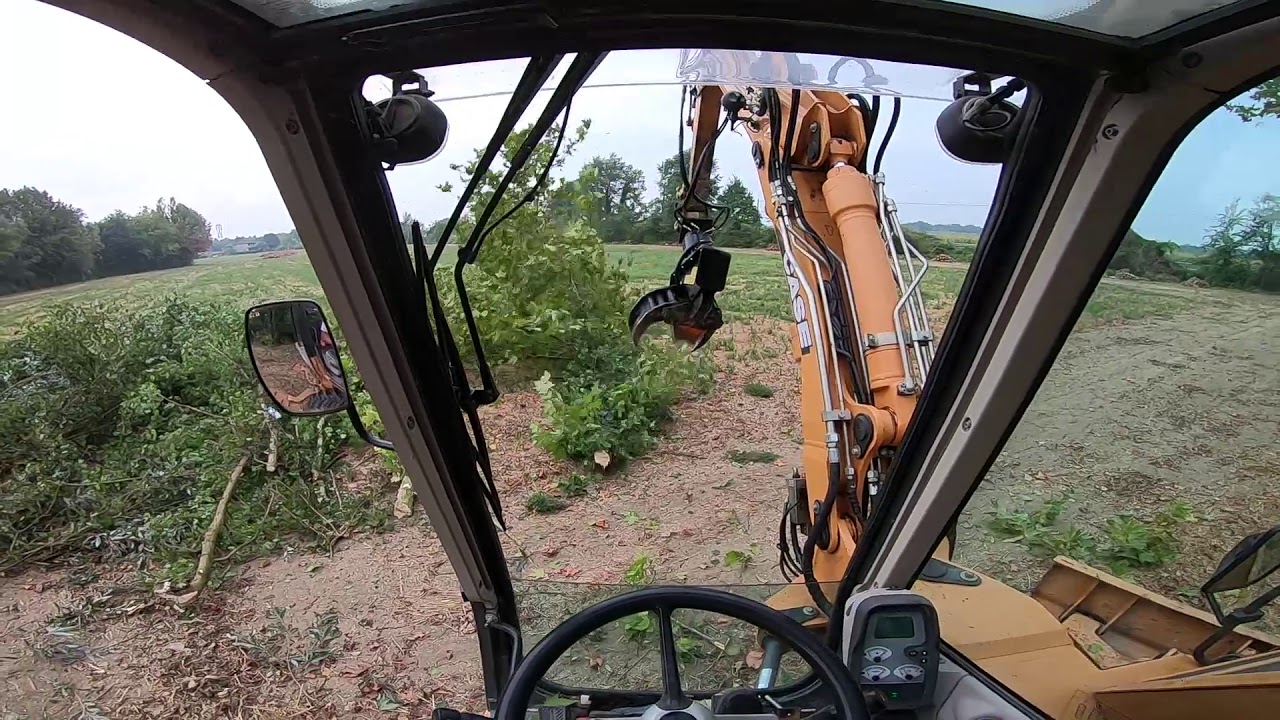 Cab View | Case WX 95 + Agriforest ST 250 R | FELLING TREES | Abbattimento Piante