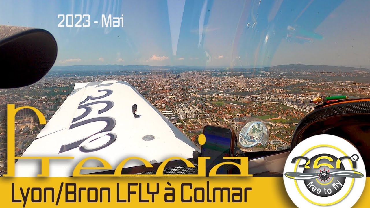Lyon/Bron LFLY à Colmar LFGA retour de Week-end par Montbéliard au retour pour le carburant