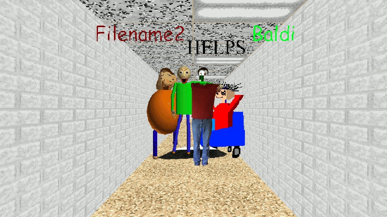 Baldi's Basics Mod Gameplay | Filename2 Helps Baldi