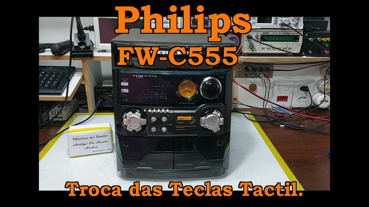 Trocando as teclas táctil do Philips FW-C555