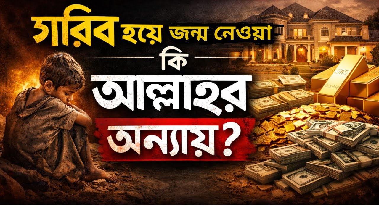 কেউ জন্মায় গরিব, কেউ ধনী—এটা কি ভাগ্য না আল্লাহর পরীক্ষা? | হৃদয় কাঁপানো বয়ান