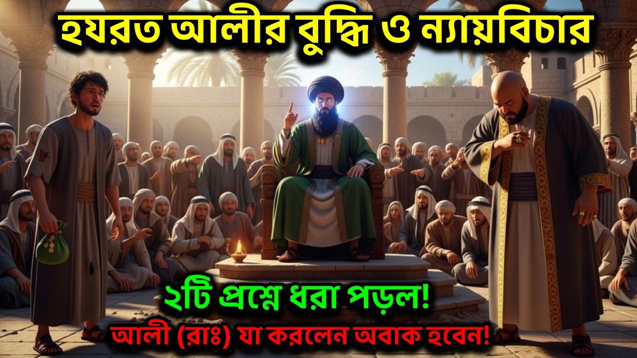 😢 গরীব ছেলেকে চোর বলল ধনী! তারপর আলী (রাঃ) যা করলেন... 🤲হযরত আলী রাঃ এর ন্যায়বিচার