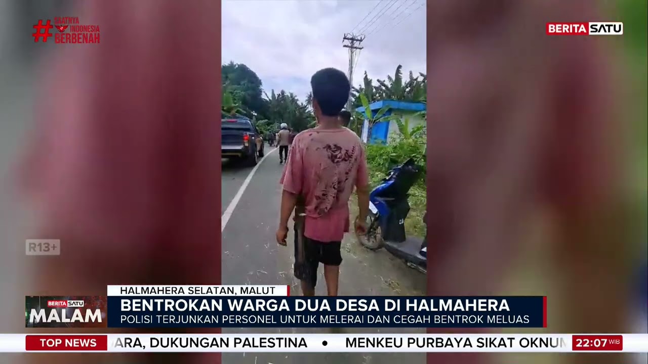 Bentrokan Warga Dua Desa Pecah di Halmahera Selatan #Beritasatu