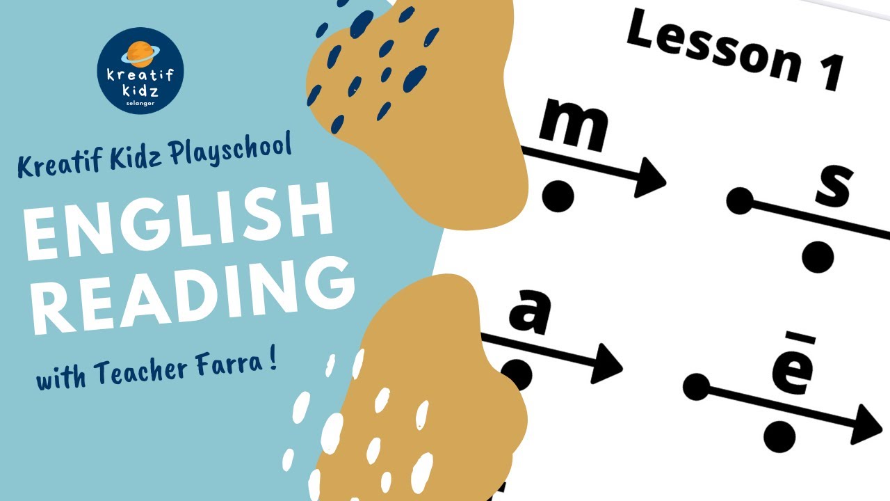 Kreatif Kidz | English Reading with Teacher Farra | DISTAR Method for Express Reading | Lesson 1