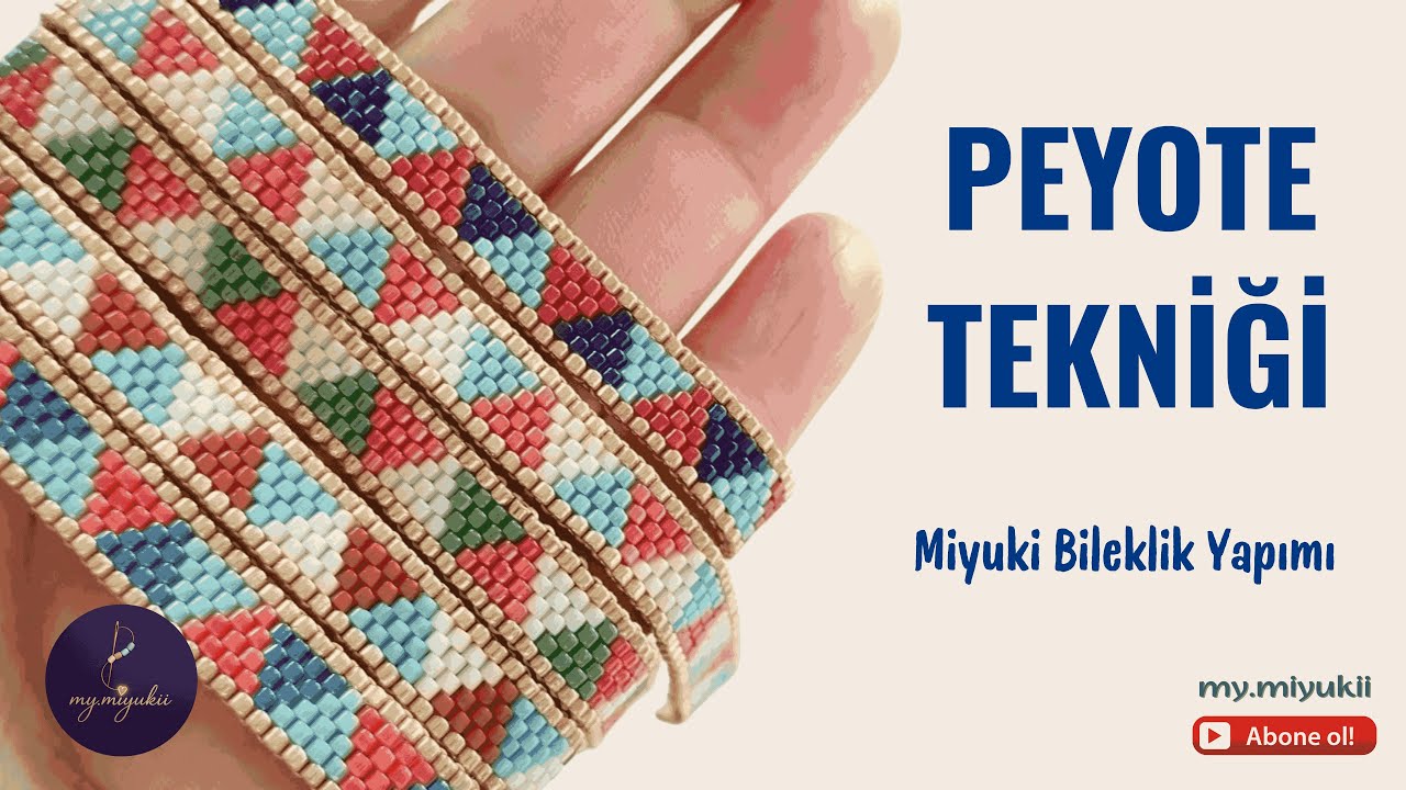 Peyote Tekniği İle  Miyuki Bileklik 🌀 Peyote Stitch 