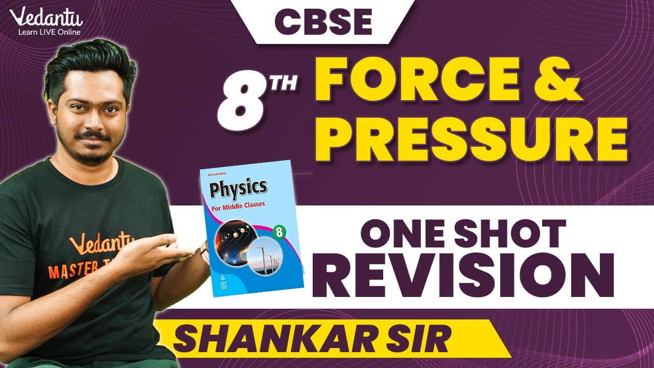Force and Pressure in One Shot | Class 8 | Shankar sir🔥