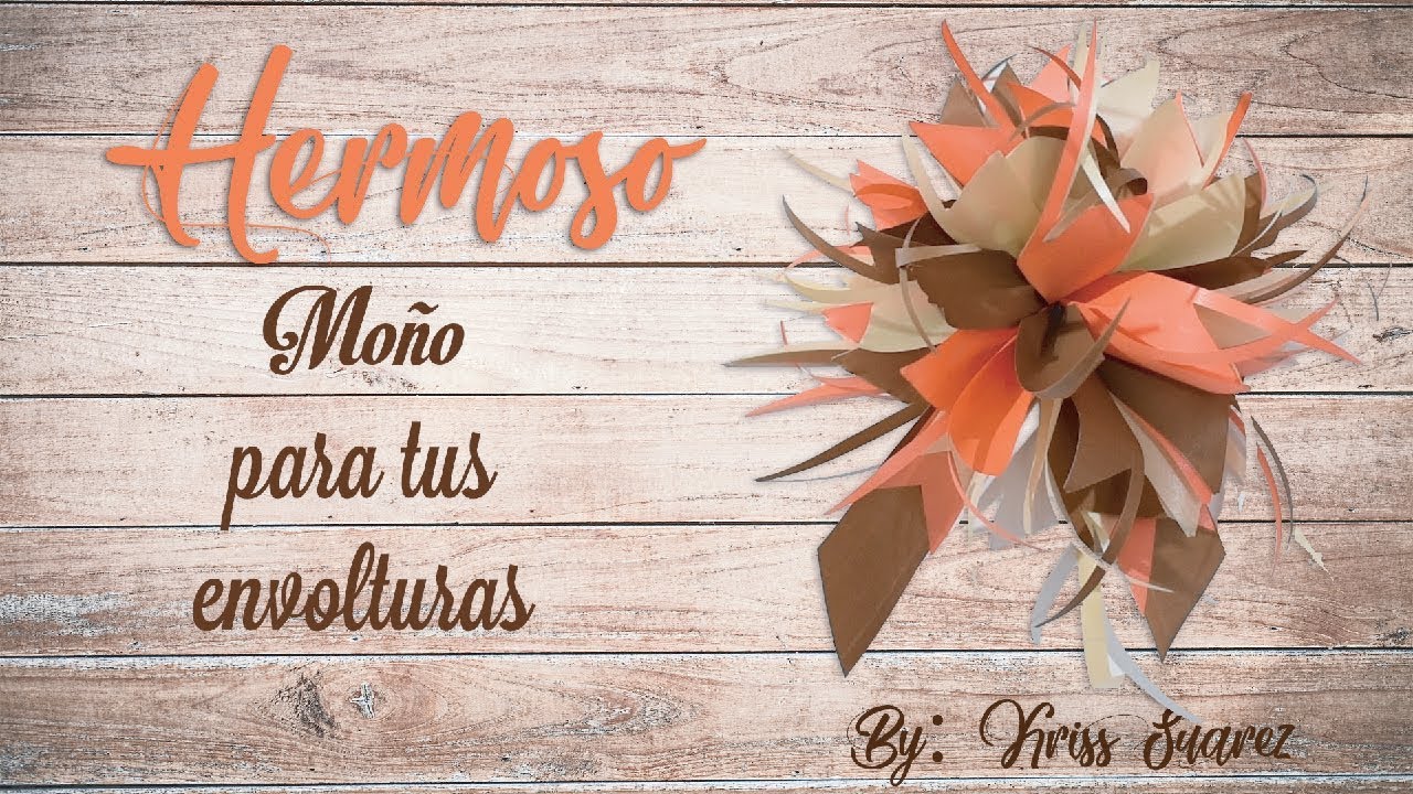Como hacer un moño en LISTON CELOSEDA  Diferente | LAZO EN CINTA PAPEL PARA   REGALOS- Candy Kriss