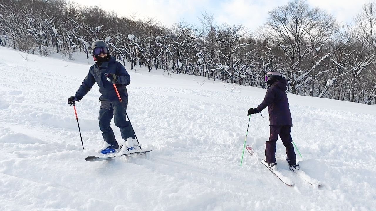 長旅の前の夫婦２人時間スキー・・・
