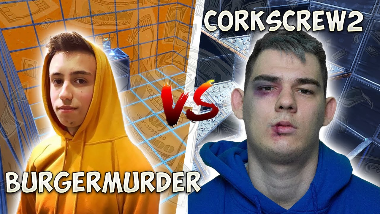 ИГРАХ 1v1 СРЕЩУ БУРГЕРА ЗА ПАРИ НА FORTNITE DEATHRUN! (МНОГО RAGE)