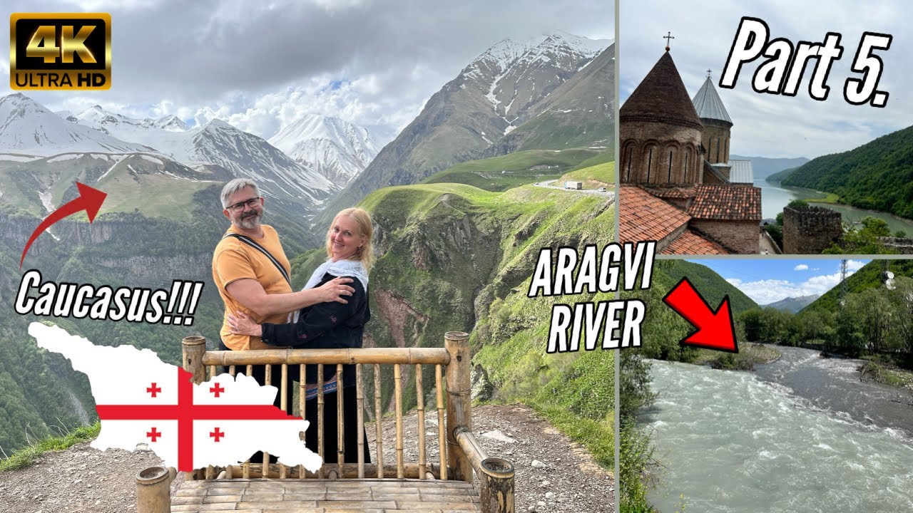 KAZBEGI GEORGIA & GEORGIAN MILITARY ROAD | Part 5. | 4K Travel Video