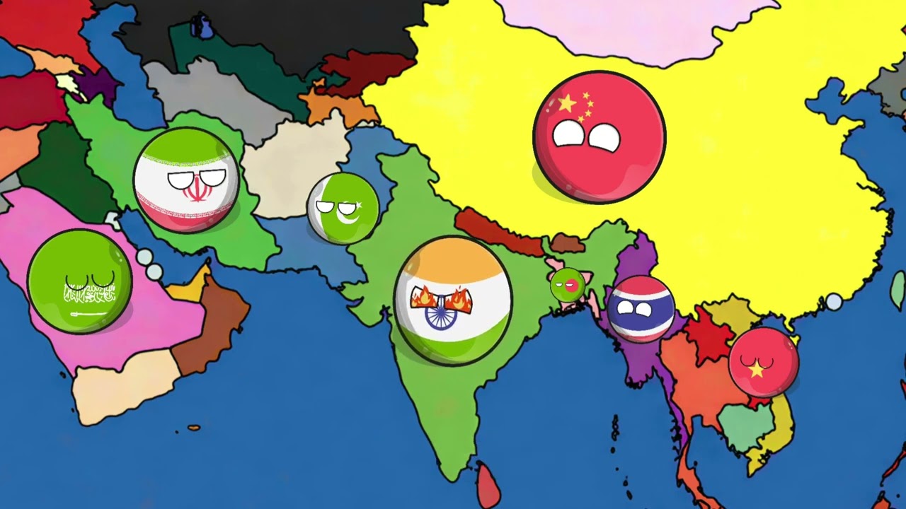History of  independence of India #countryballs #history #animation #mapanimation #india 