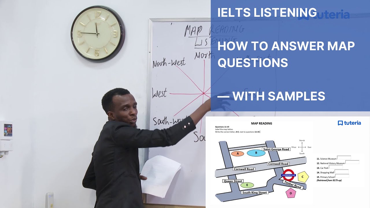 IELTS Listening 2022 - How To Answer Map Reading Questions - With Samples