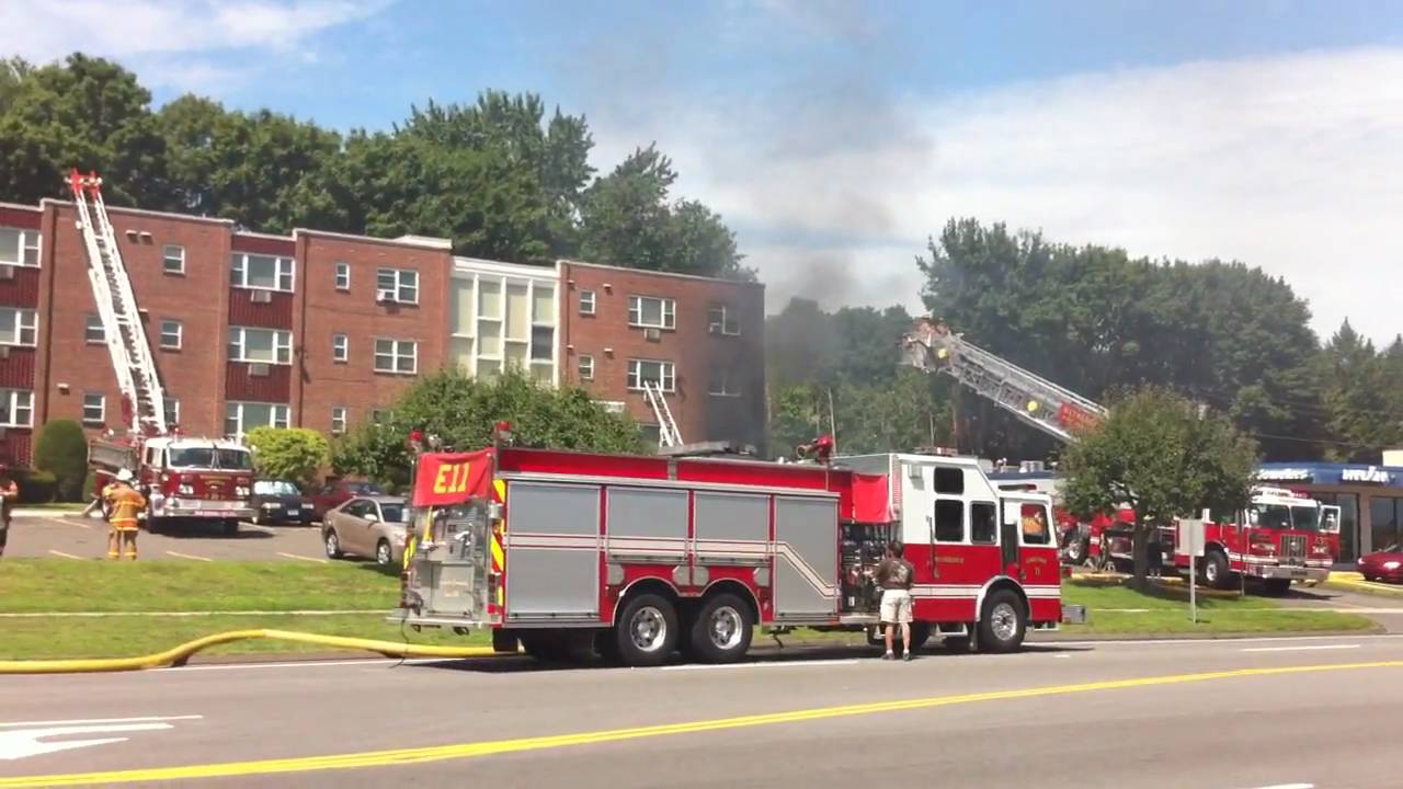 Apartment Building Fire, Silas Dean Highway, Wethersfield, CT 7/25/10