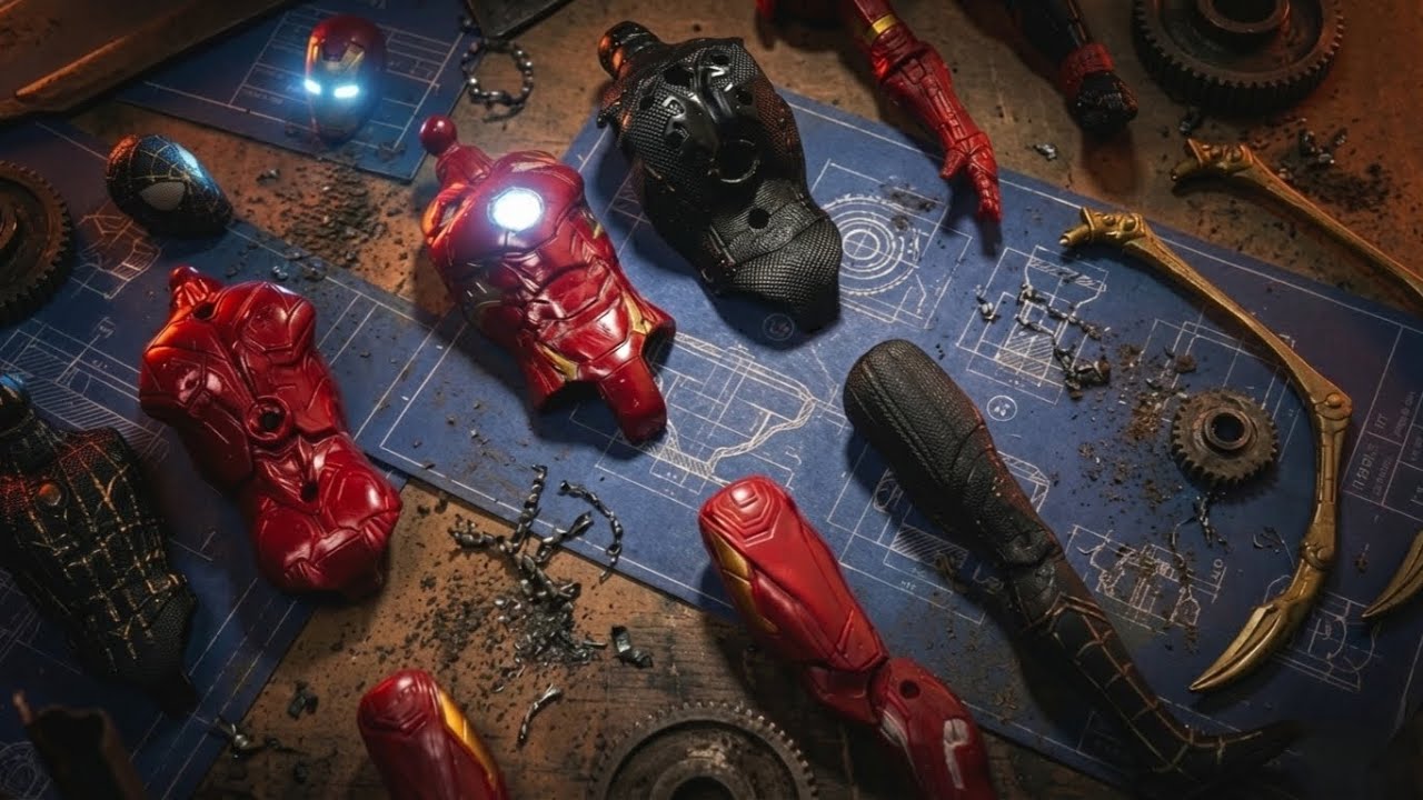 Avengers Build! Black Spiderman & IronMan | Unboxing Action Figure Models | Satisfying | Speed Build
