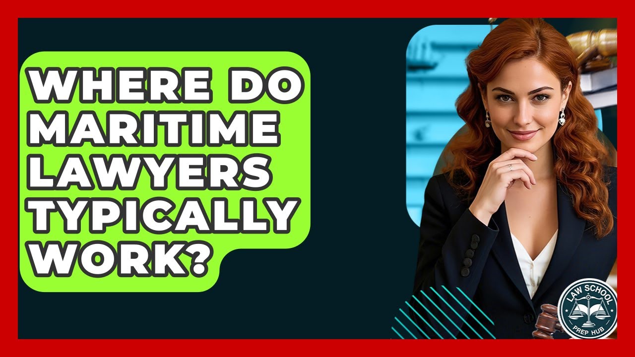 Where Do Maritime Lawyers Typically Work? - Law School Prep Hub