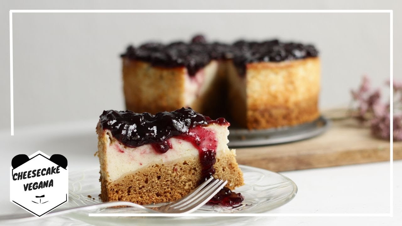 CHEESECAKE VEGANA de ARÁNDANOS | Living Like A Panda