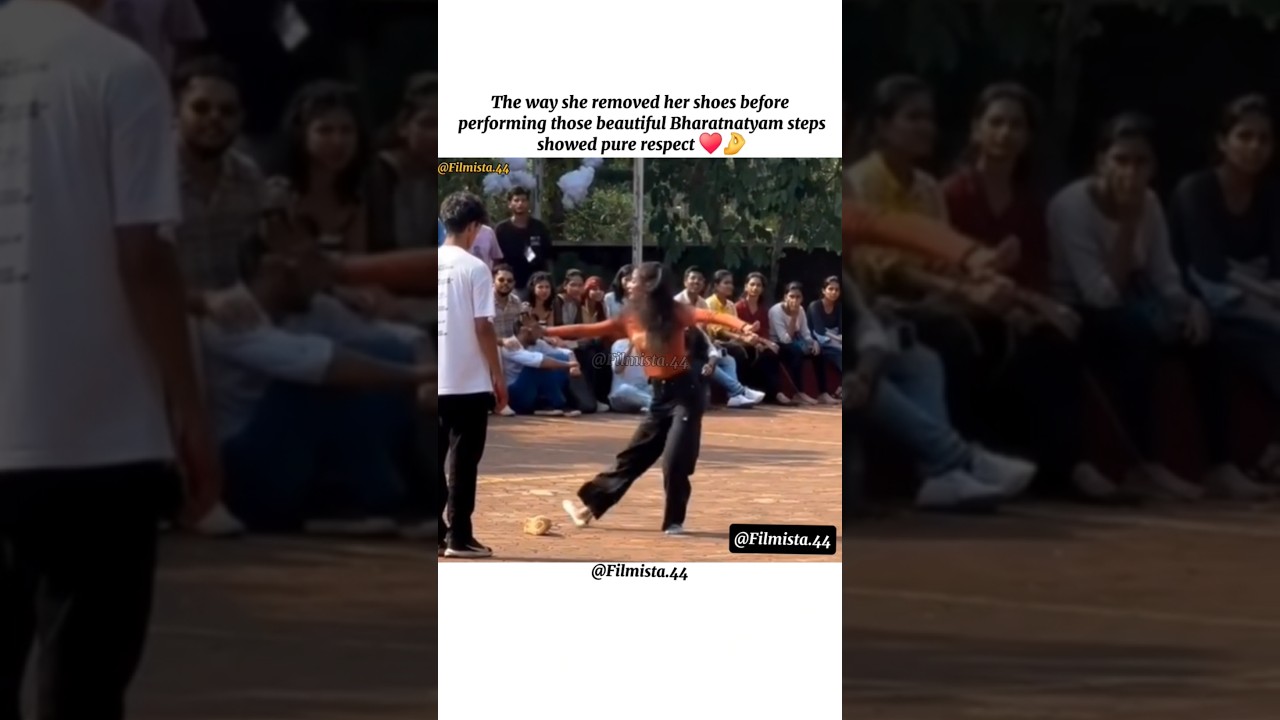 The Danced with devotion &hearts;️✨🙌#shorts #filmista #bharatnatyam #respect