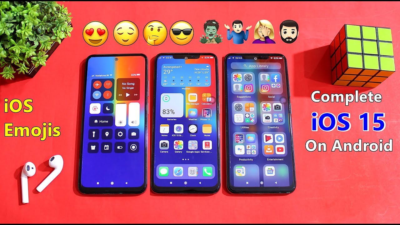 iOS 15 On Android | Change Your device Look like iOS 15 | Complete Ui Setup