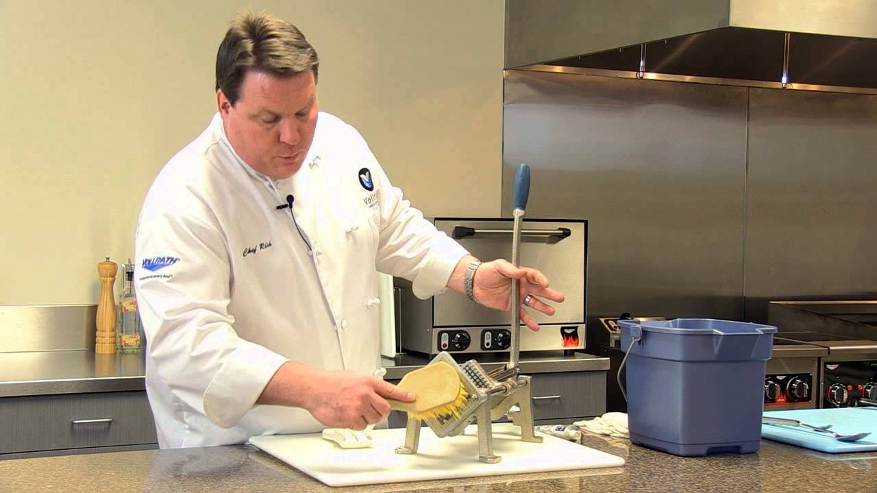 Manual Food Processor Cleaning - Potato Cutter