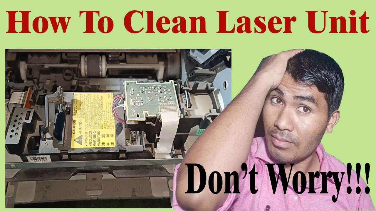 How to clean Laser Unit On Canon multifunction Printer || Print and Copies Light error issue ||