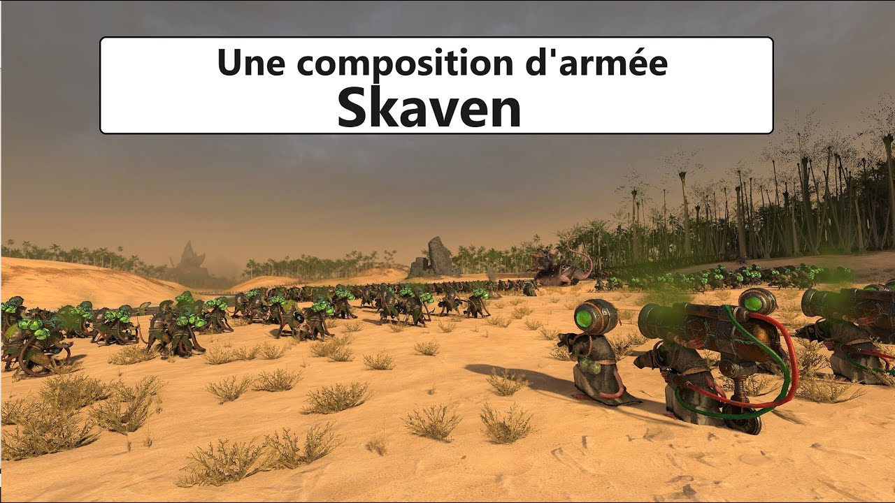 Une composition d'armée standard Skaven (+ bataille de démo)