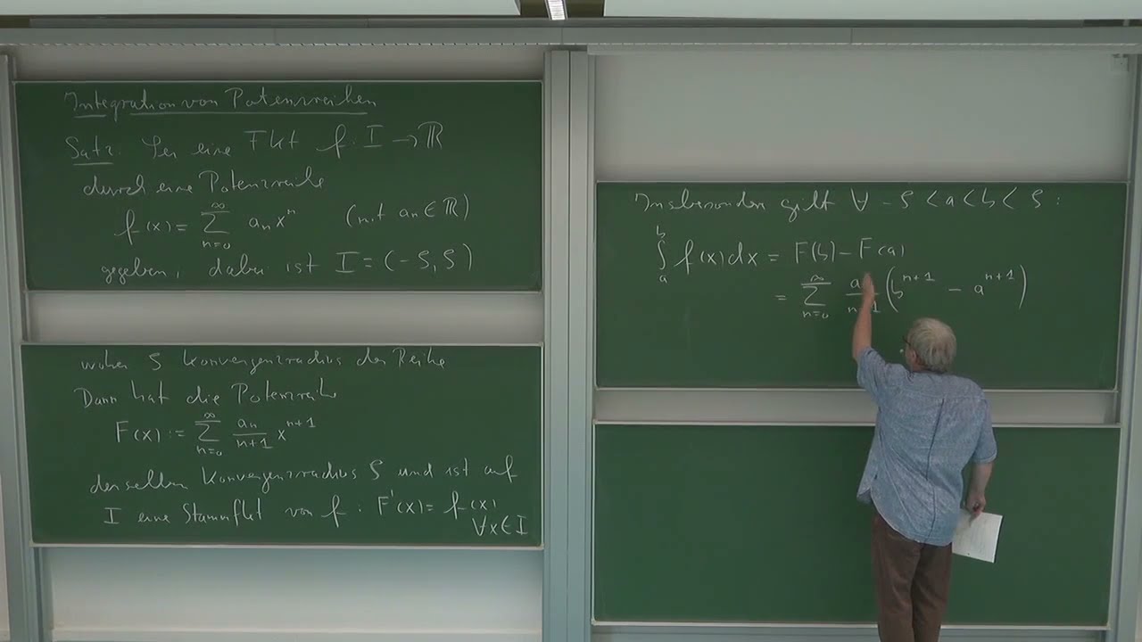HMI 2: 6.36. Integration von Potenzreihen