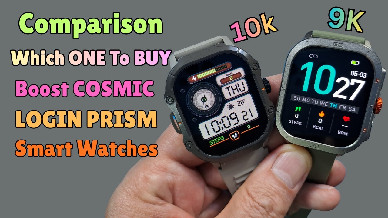 Comparison Boost Cosmic & LOGIN Prism Smart watches #login #cosmic #prism #smartwatch #comparison