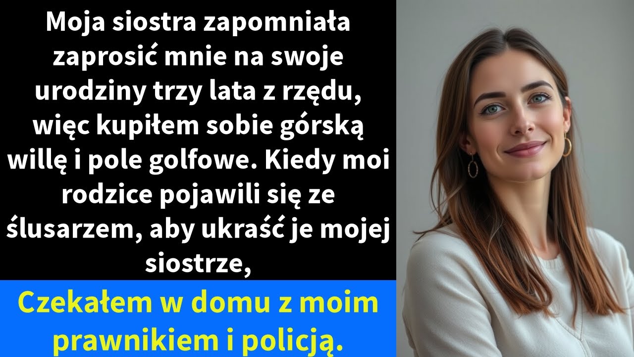 Moja siostra zapomniała zaprosić mnie na swoje urodziny trzy lata z rzędu, więc kupiłem sobie górską