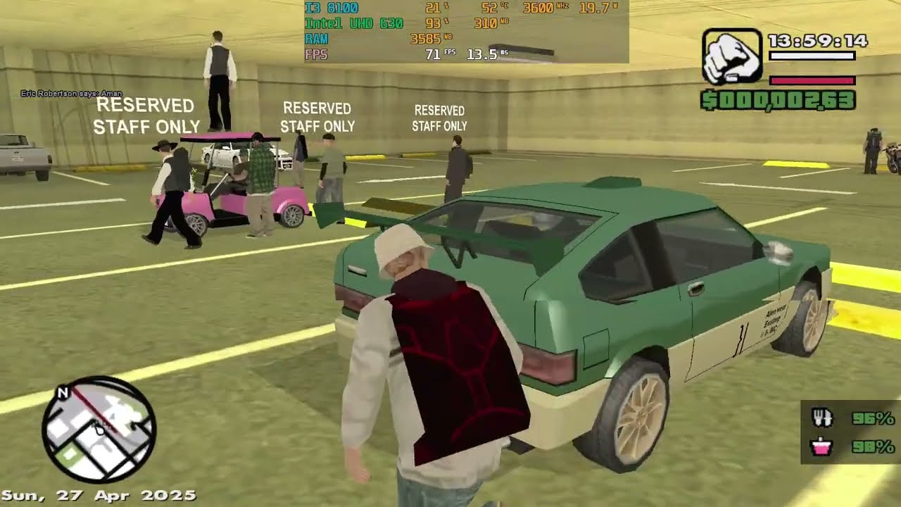 GTA SAMP Polosan Server JGRP On I3 8100 UHD 630 Ram 8GB || Test Game Intel I3 8100 UHD 630 #1