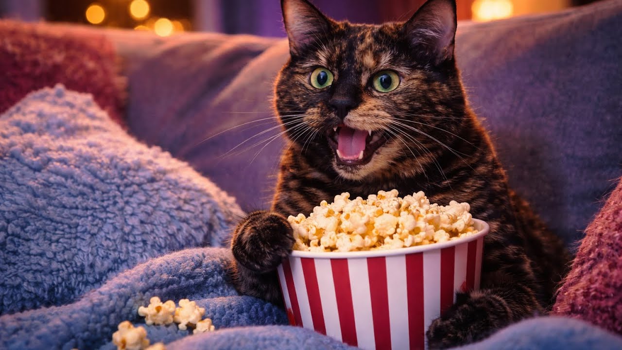 Cat watching mouse 