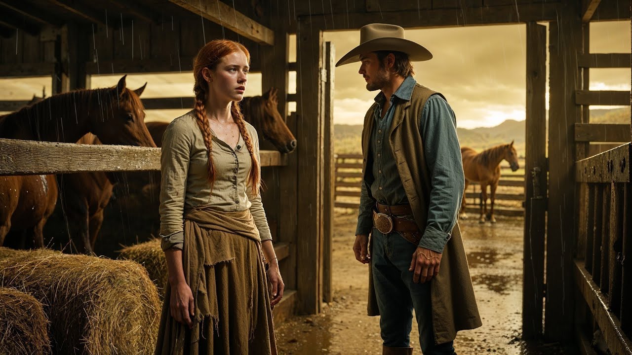 She Hid in the Stable From the Storm, The Cowboy Found Her and Called Her His Wife