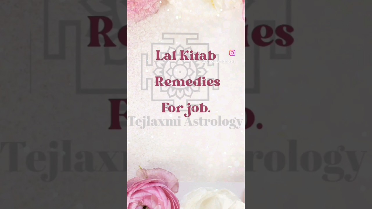 Lal Kitab Remedies for Job📕❤️🙏#shorts #Tejlaxmiastrology444 #lalkitabremedies #trending
