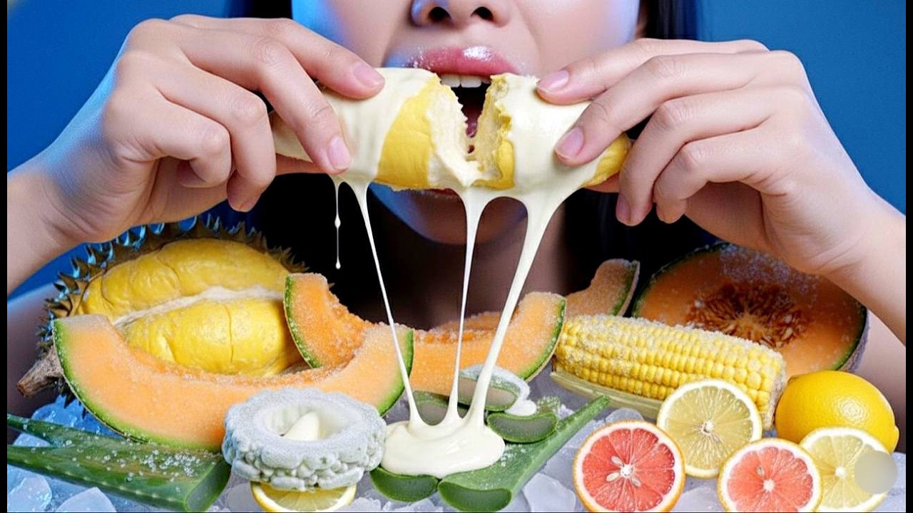 ❄️FROZEN FRUIT ASMR❄️| ASMR EATING | EATING SHOW | FROZEN FRUIT | ASMR MUKBANG | FROZEN DESSERT ASMR